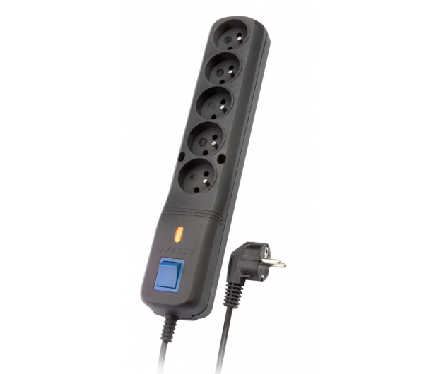 Lestar Listwa zasilająca Czarna 2.5 M (LV530W 2.5m BLK) - 1414880 - zdjęcie
